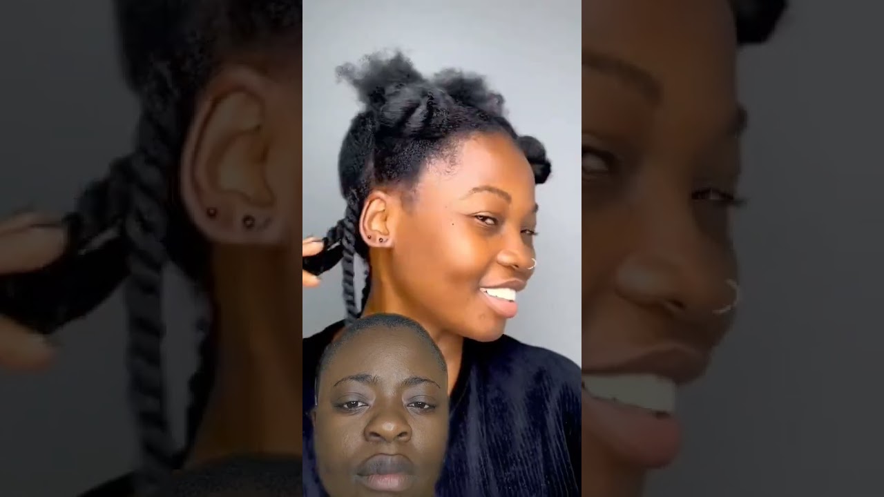 this is a quick twist out hairstyle