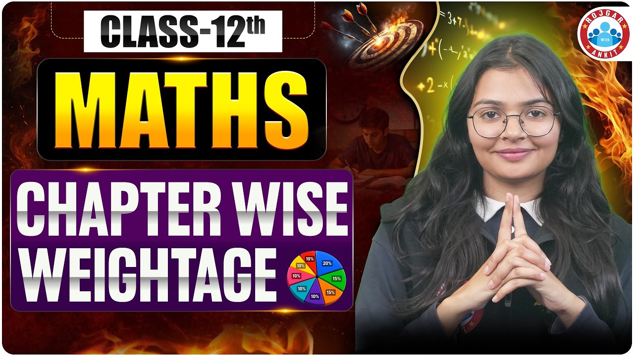 Class 12 Maths High Weightage Chapters  | Most Scoring Chapter for Board Exam | Board Exam 2027