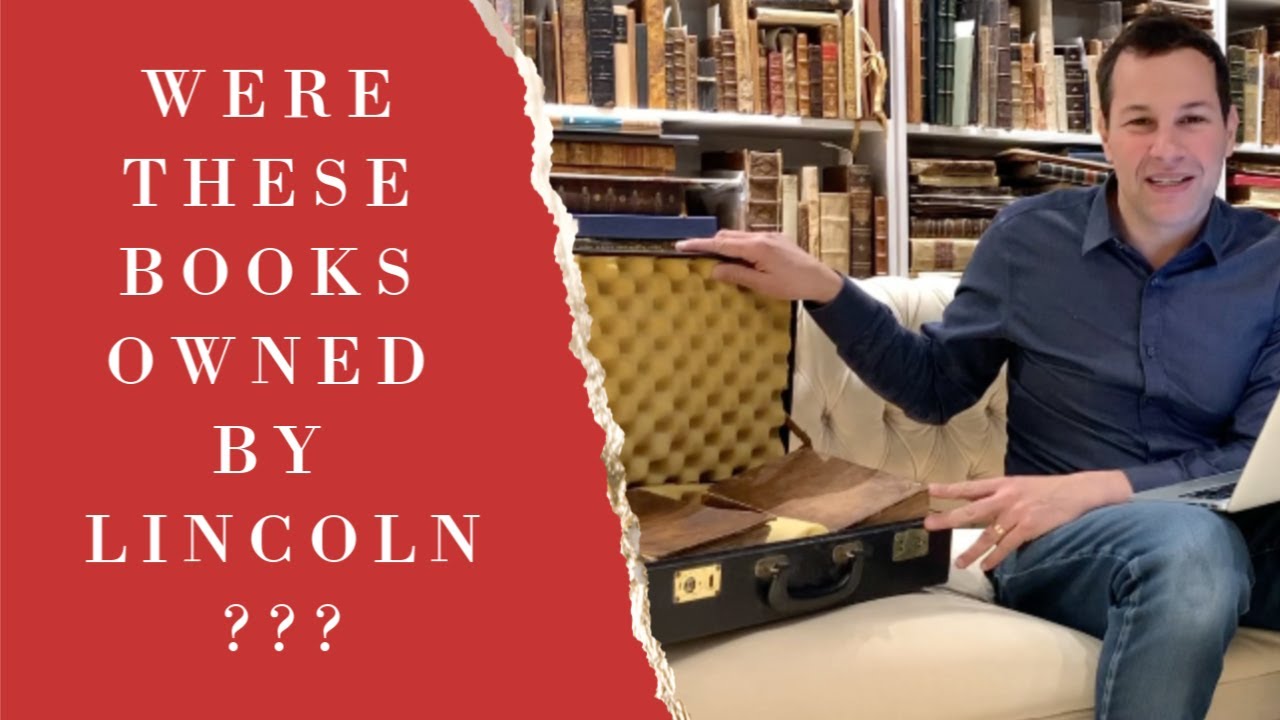 RARE BOOK SURPRISE DISCOVERY - WERE THESE LAW BOOKS ACTUALLY OWNED BY ABRAHAM LINCOLN???   PART 1