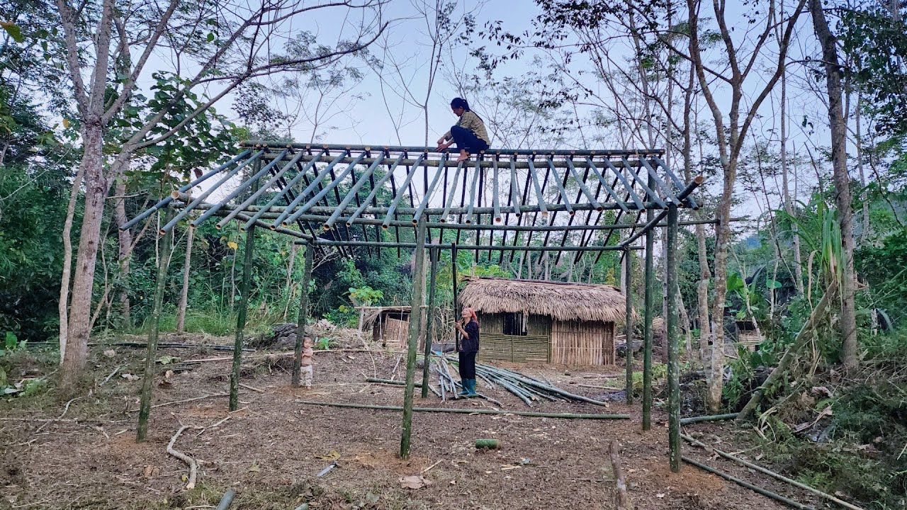 Full Video: 300 Days to Complete a New Two-Story Bamboo Stilt House with an 80-Year-Old Woman