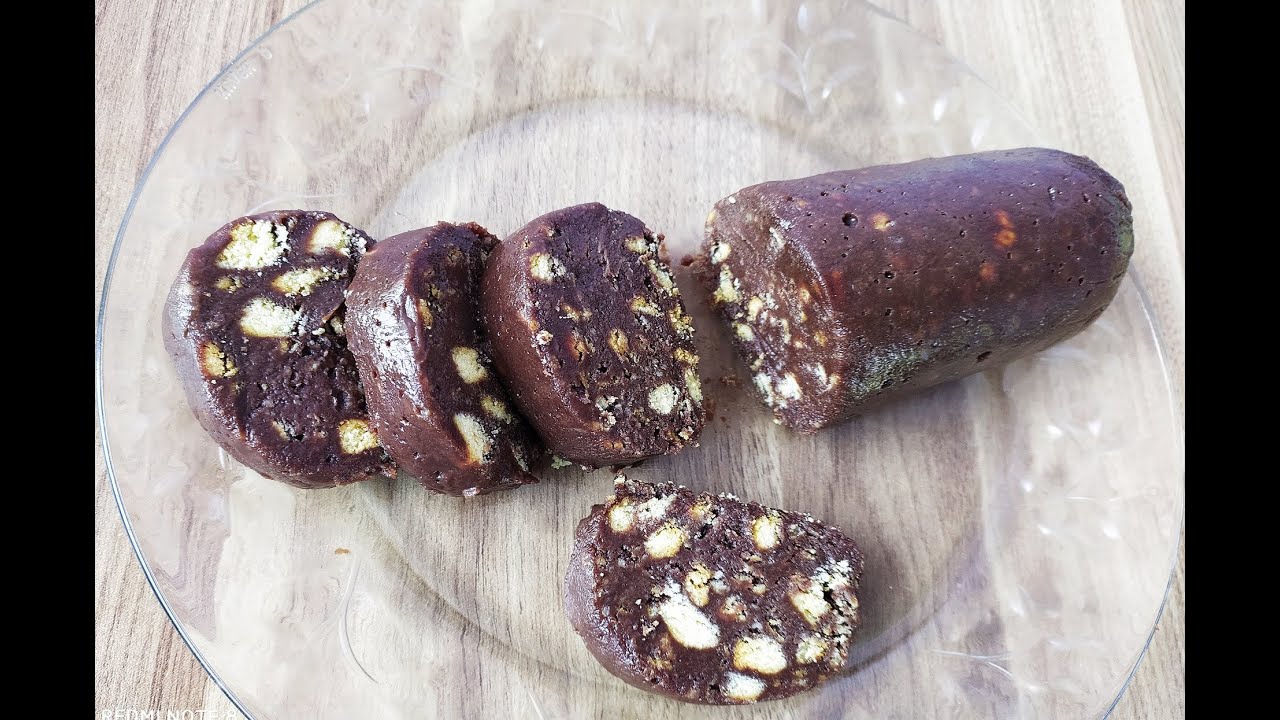 Kolbasa Peçenyesinin Hazırlanması.Шокалкадная Колбаса.Mozaik Pasta Tarifi.