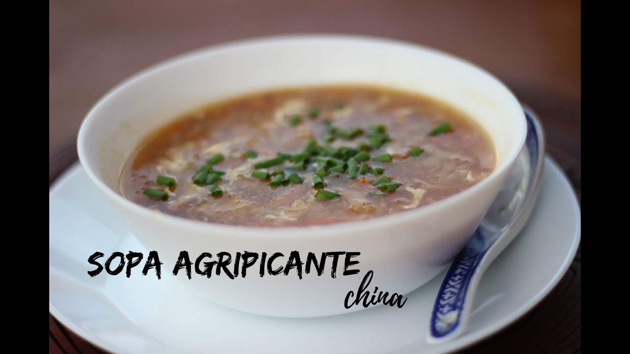 Sopa agripicante china (酸辣汤) - Hot and sour soup | Receta aut&eacute;ntica (estilo chino)