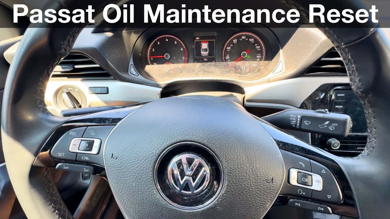 2021 Volkswagen Passat How to reset  oil maintenance reminder