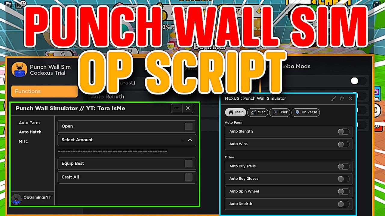 PUNCH WALL SIMULATOR Script Pastebin 2023 AUTO FARM | STRENGTH | REBIRTH | HATCH EGG (INSTANT WIN)