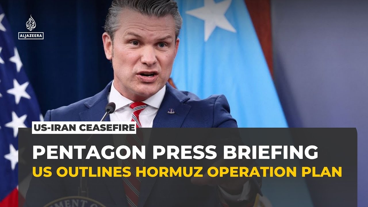 Pentagon briefing: Hegseth defends Hormuz mission, says US-Iran ceasefire intact