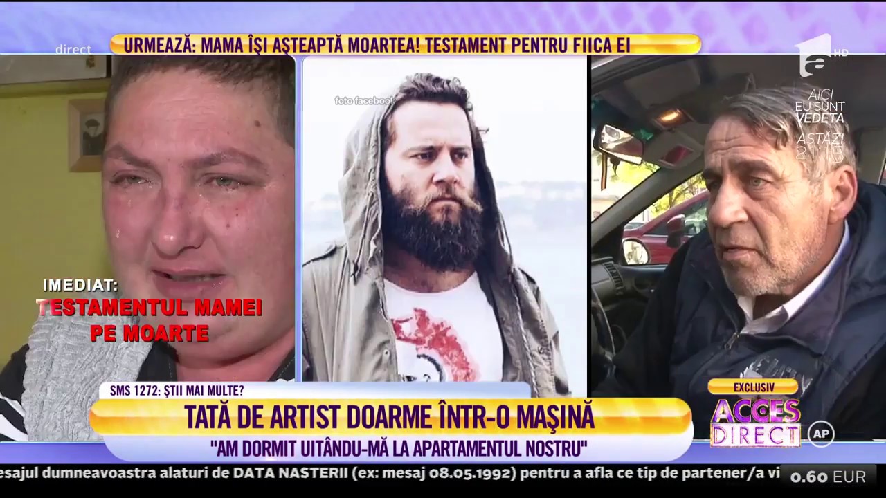 Tatăl lui Cosmin Tudoran, artistul de la Cassa Loco, a ajuns să doarmă într-o mașină