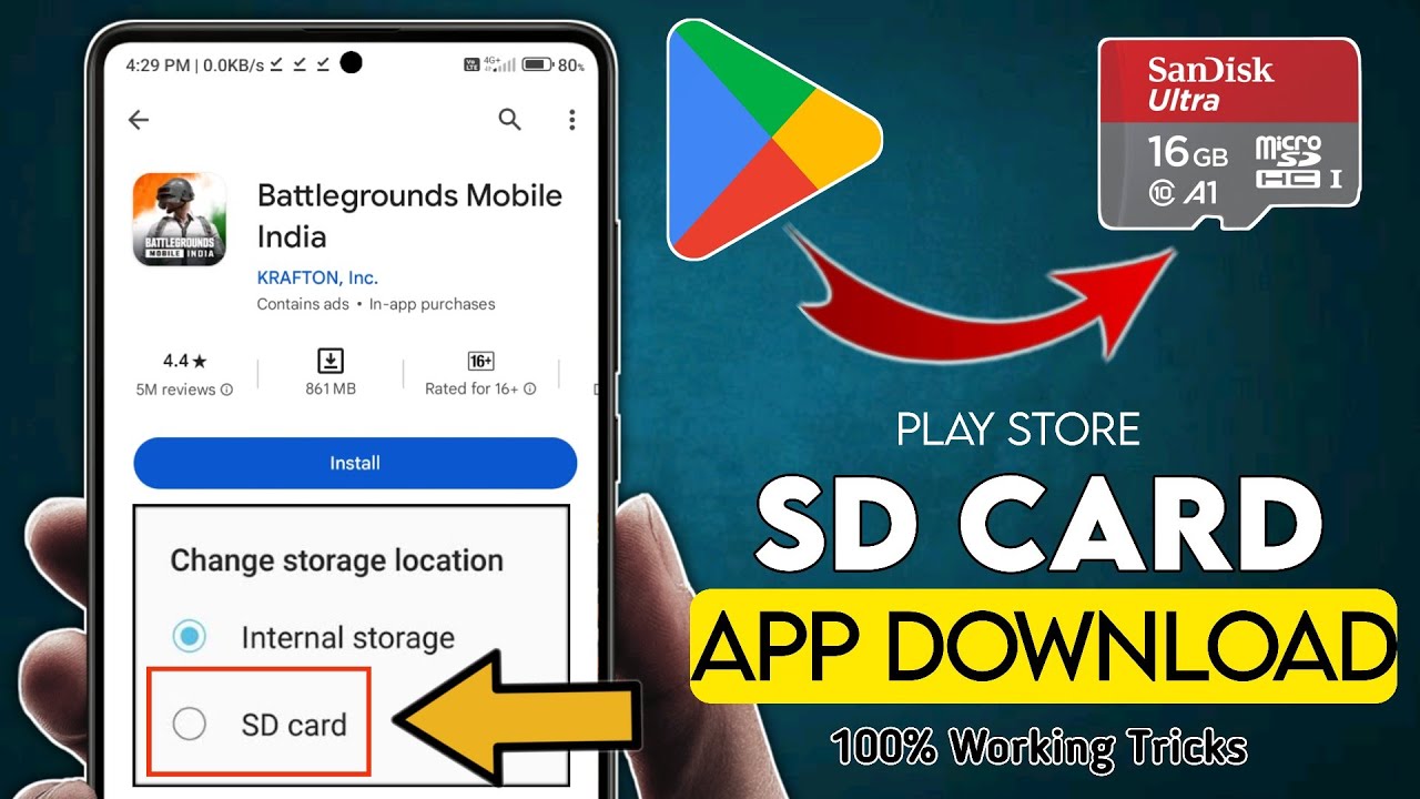 Play Store App SD Card DOWNLOAD | How To Install Apps Directly To SD Card Android From Play Store