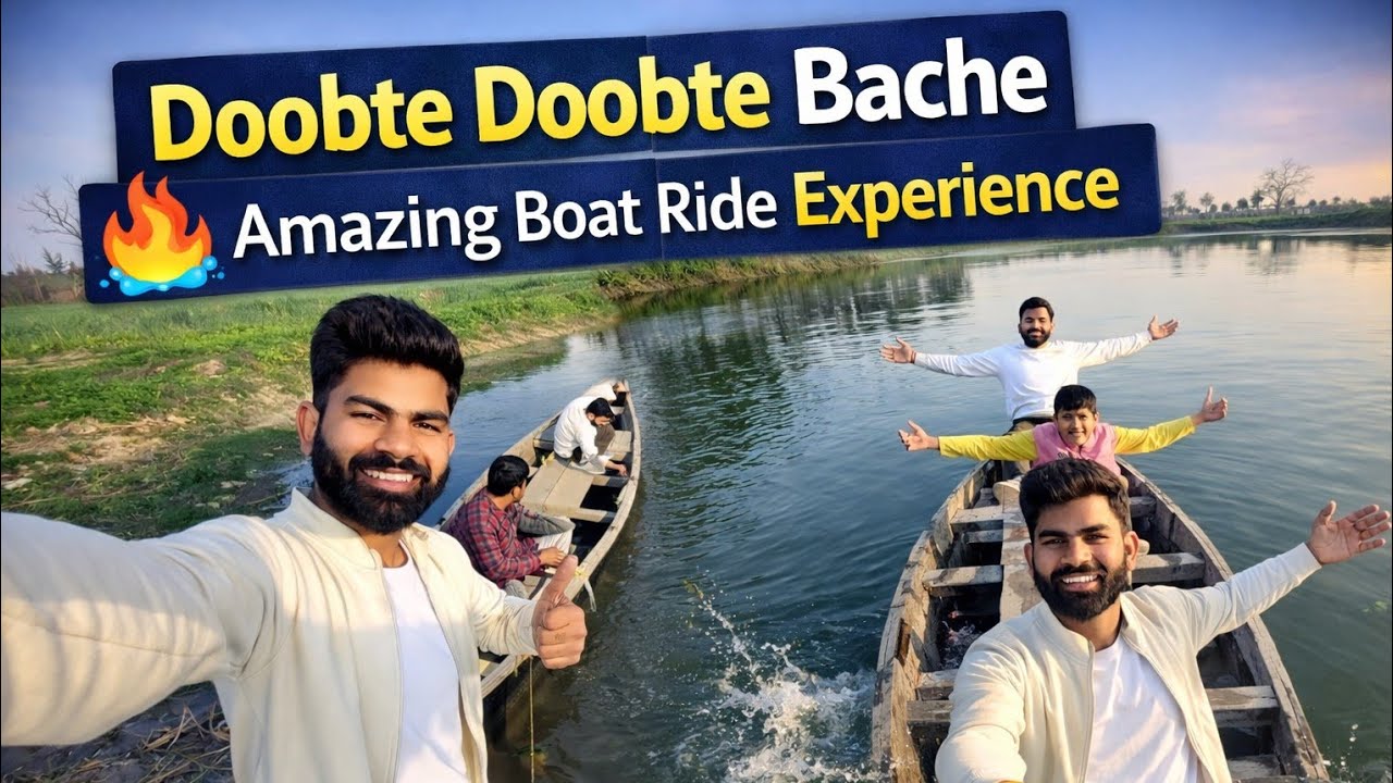 Amazing Boat Ride in Village Pond 🚣‍♂️ | Tomato Farm Visit 🌱 | Pure Village Life Experience