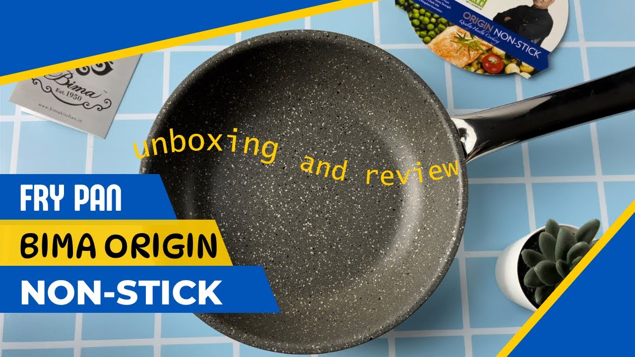 UNBOXING and REVIEW frypan BIMA ORIGIN Non-stick & pemakaian wok dgn  jenis yg sama setelah 3 tahun