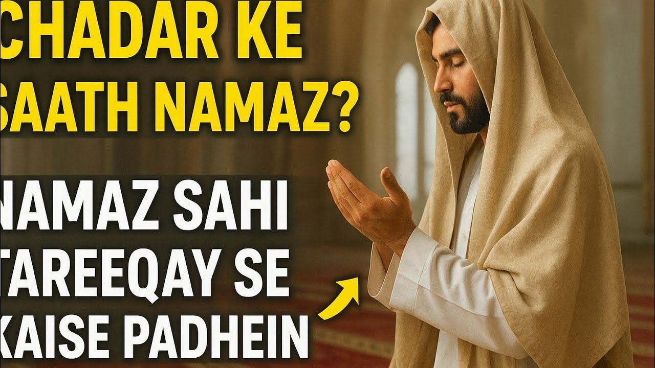 چادر اُڑتے ہوئے نماز کیسے صحیح طریقے سے پڑھیں؟ | نماز میں چادر اڑانا جائز ہے؟