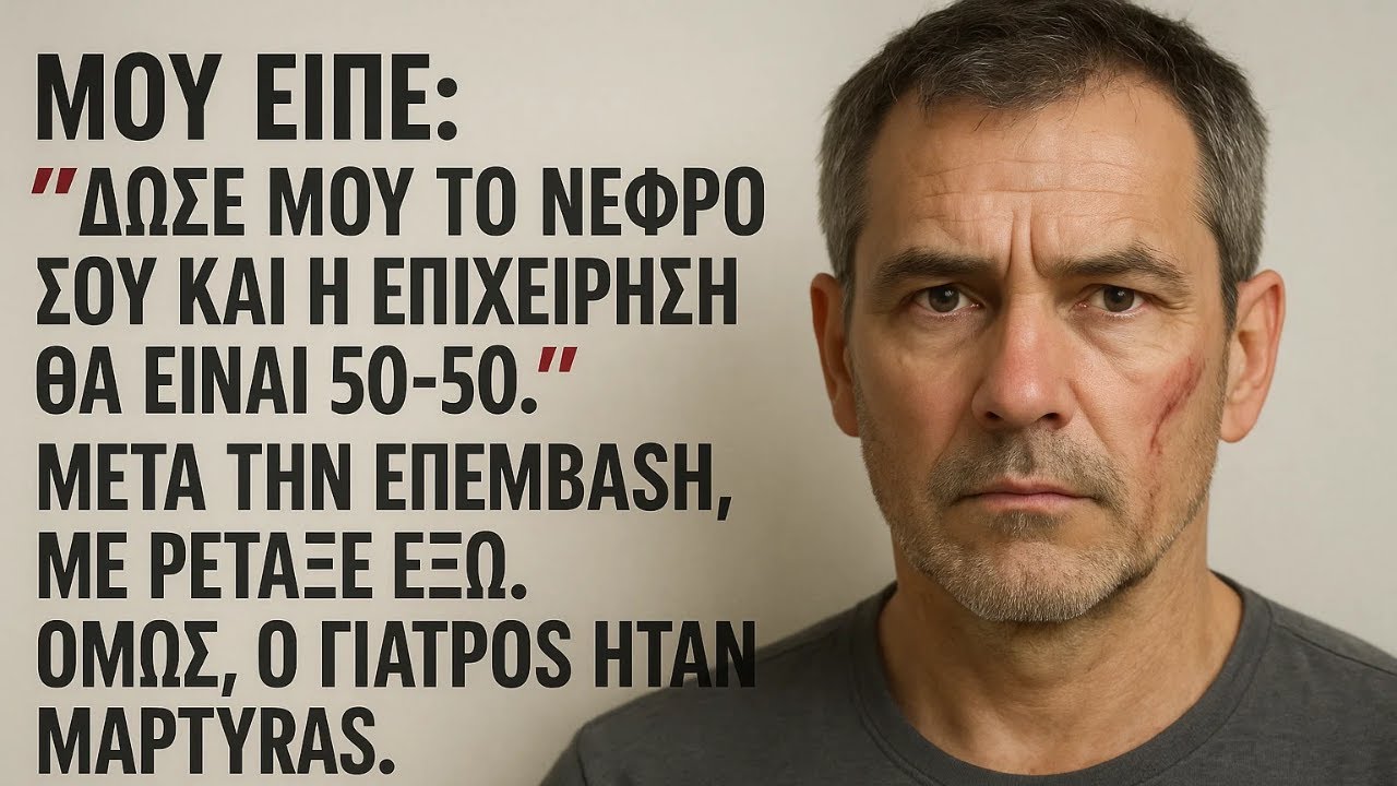 Ο ΑΔΕΡΦΟΣ μου μου Ζήτησε Νεφρό και μετά με ΠΡΟΔΩΣΕ Η Τελευταία μου Λέξη