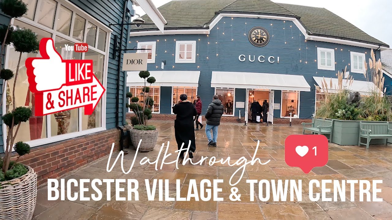 WALKTHROUGH BICESTER VILLAGE DESIGNER OUTLET & BICESTER TOWN CENTRE