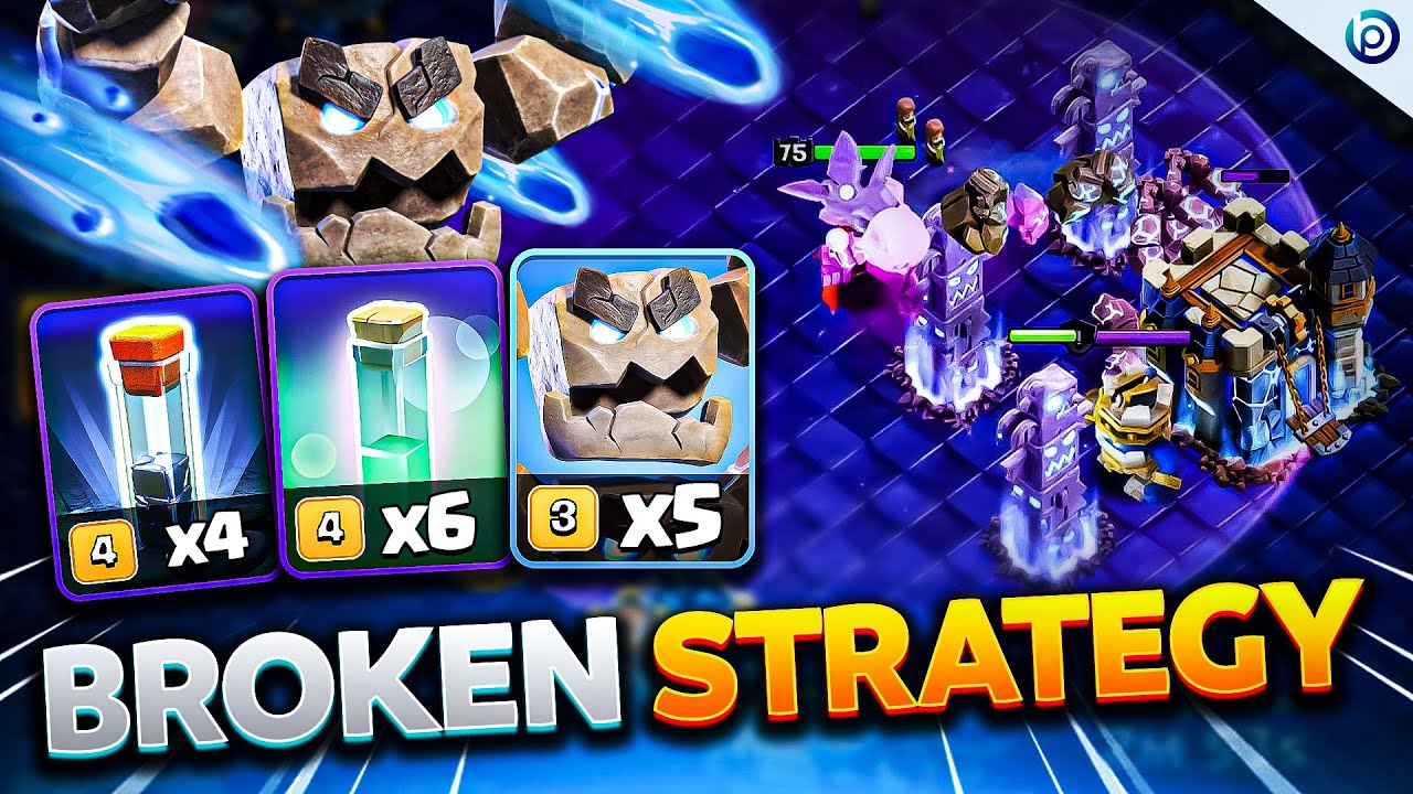 RC Walk Meteor Golem Is BROKEN at TH18 | Best Attack Strategy for War & Legends