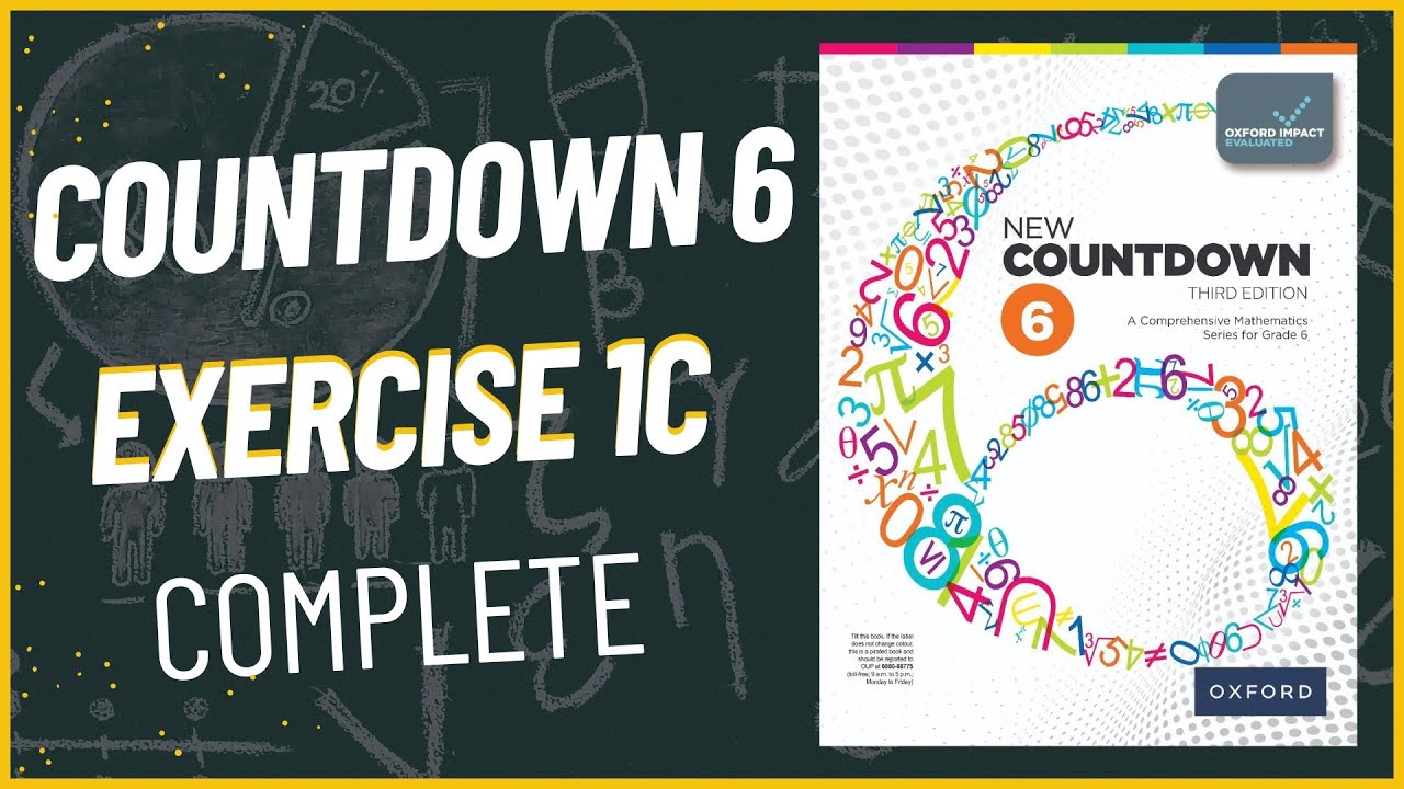 Class 6 Math Exercise 1C complete| oxford new countdown book 6 third edition | Math with Afshan
