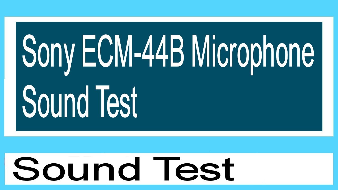 Sony ECM-44B Omni-Directional Compare To MOVO