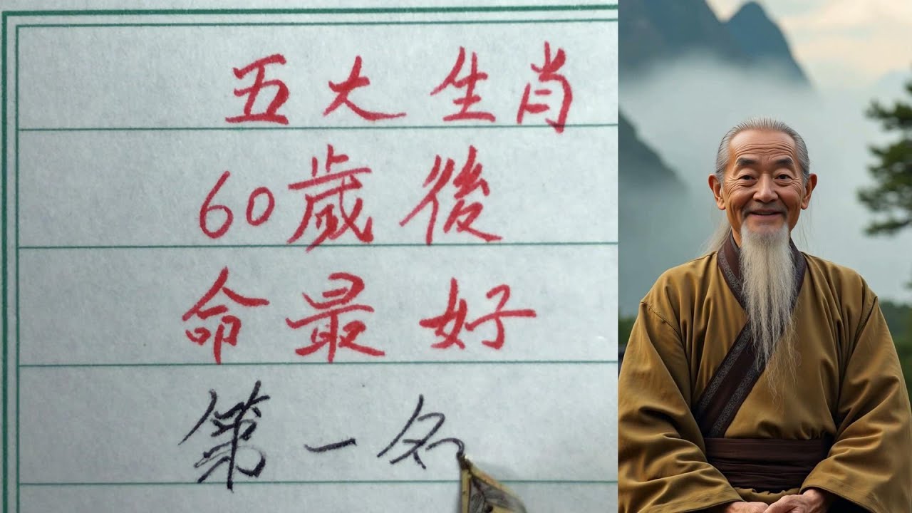 老人言：五大生肖六十歲後命最好，老來福深財旺，越活越有底氣 #硬笔书法 #手写 #中国书法 #中国語 #毛笔字 #书法 #毛笔字練習 #老人言 #中國書法 #老人 #傳統文化
