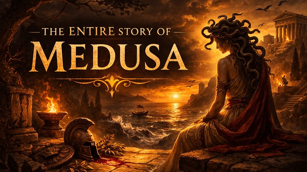 Fall Asleep to the ENTIRE Story of Medusa | 4 Hours | Greek Mythology Sleep Story