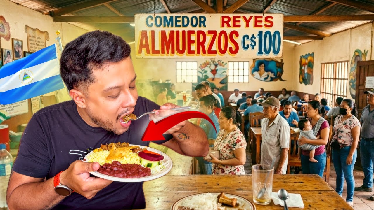 ¿COMER CON C$100 EN NICARAGUA ? 🇳🇮 😱 Buscando el Almuerzo más Barato 🔥