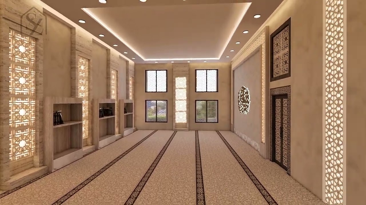Modern Mosque Interior Design ✨A peaceful blend of beauty and spirituality