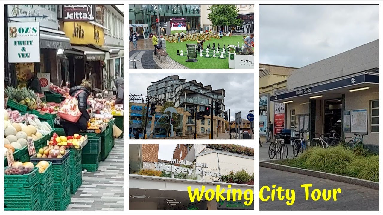 woking city virtual tour|woking high street tour|woking station|shops in woking|best place in surrey