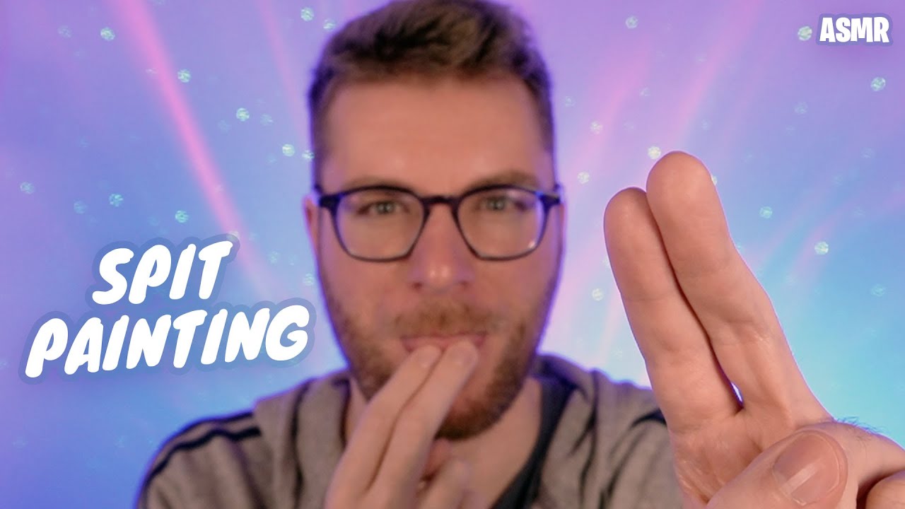 SPIT PAINTING 👅💦 • ASMR ITA • Con extra MOUTH SOUNDS!