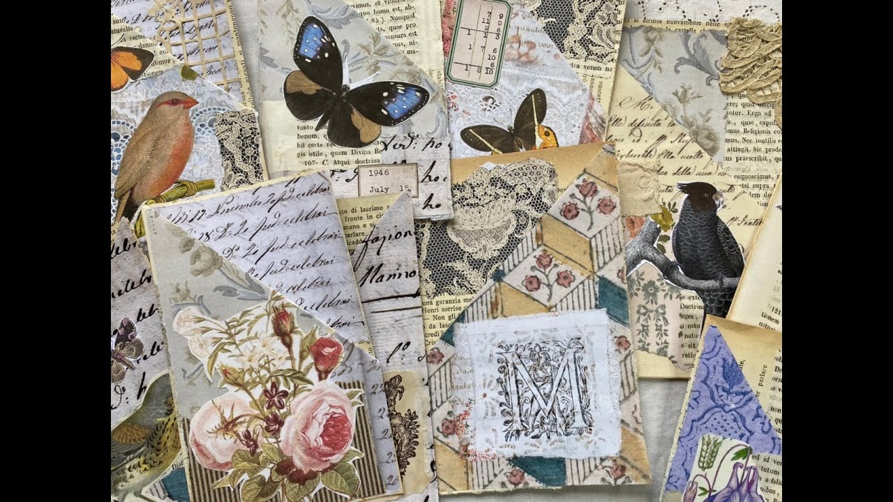 Junk Journal mass making and stash busting journal book page pockets
