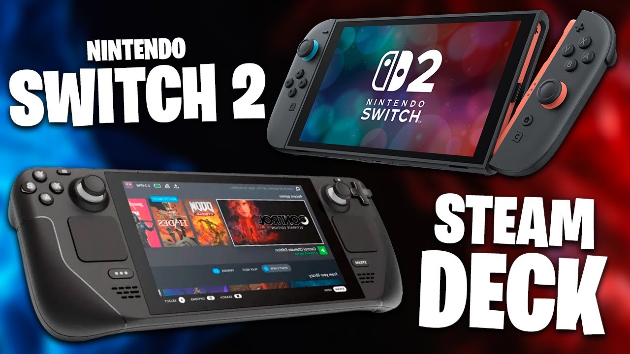 NINTENDO SWITCH 2 vs STEAM DECK | QUAL O MELHOR PARA JOGOS? | Cyberpunk, Fortnite, The Withcer 3