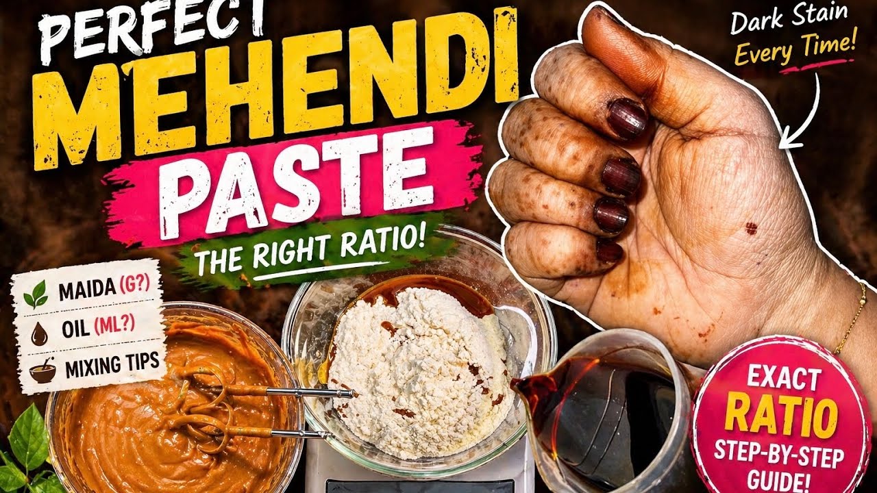 Как сделать конусы мехенди для ногтей: точное соотношение майды и масла (темный оттенок) | Халяль...