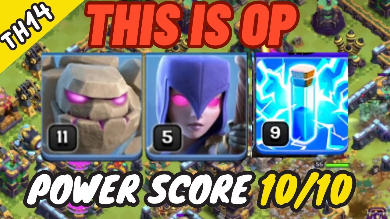 EPIC STRATEGY | Th14 Golem Witch Attack Strategy | Th14 Go Witch | Best Th14 Attack Strategy🔥