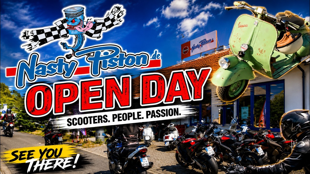Nasty Piston open day | Vespa Farobasso | ACMA | Leistungsprüfstand | Tour