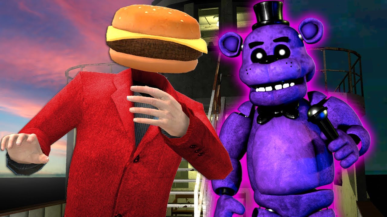Hiding From FNAF Animatronics on a Ship in Gmod! (Garry's Mod RP)