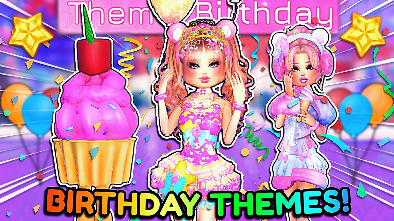 ONLY Buying BIRTHDAY THEMES For My BIRTHDAY In DRESS TO IMPRESS! | ROBLOX Custom Theme Challenge