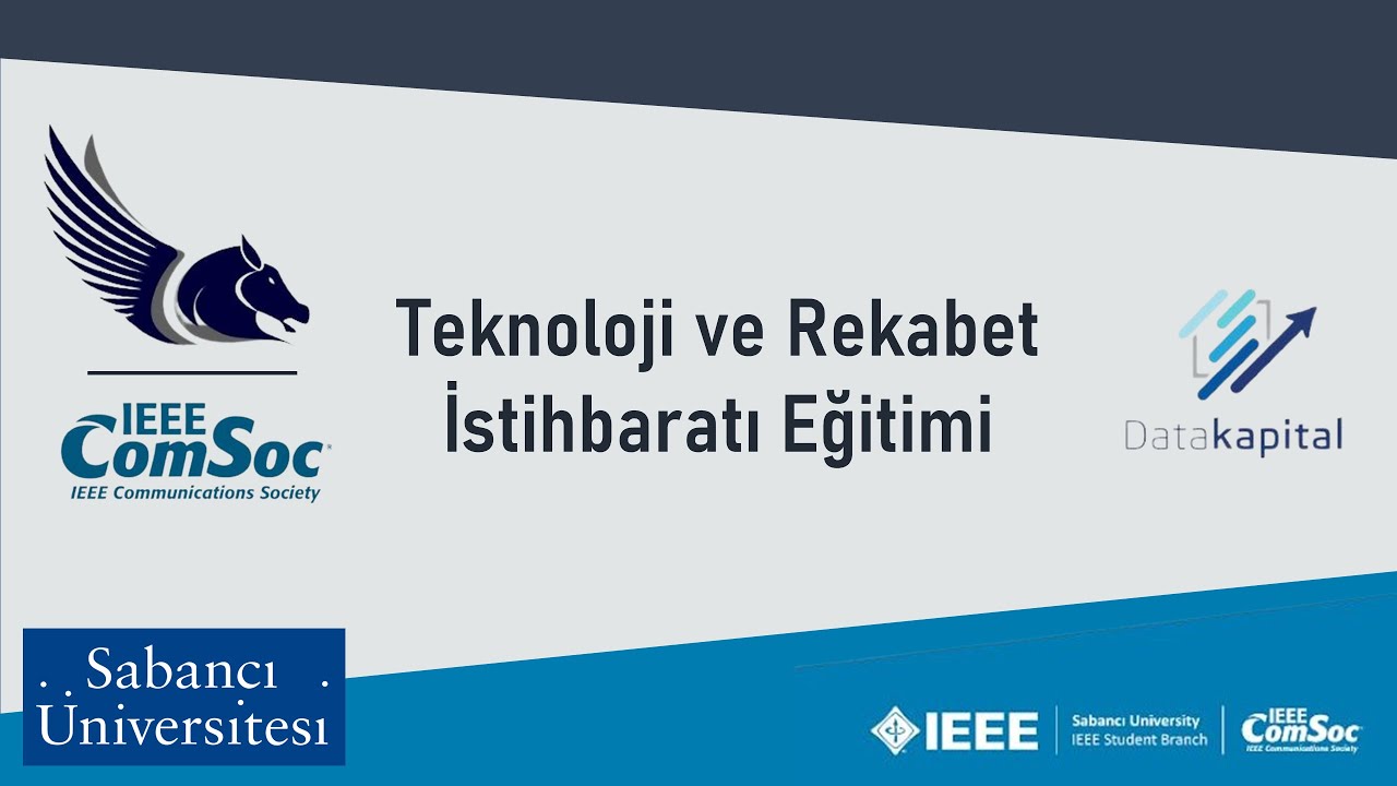 Teknoloji ve Rekabet İstihbaratı Eğitimi - Data Kapital