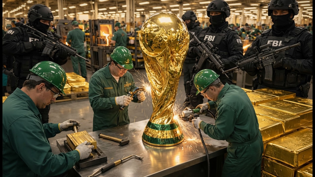 Por Dentro do Ícone de Ouro de US$ 20 Milhões: Como o Troféu da Copa 2026 é Fundido (completo)
