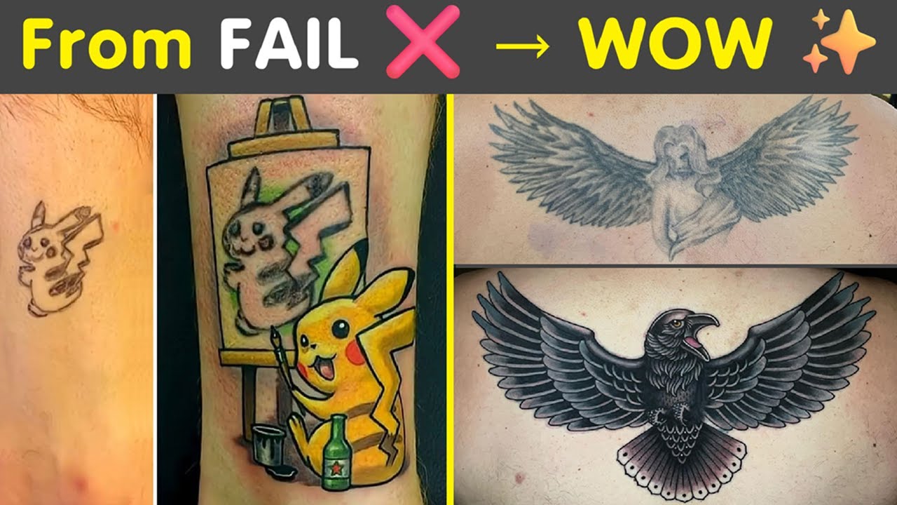 Jaw-Dropping Tattoo Cover-Ups 🎨 From Mistakes to Masterpieces | Humor Sweet