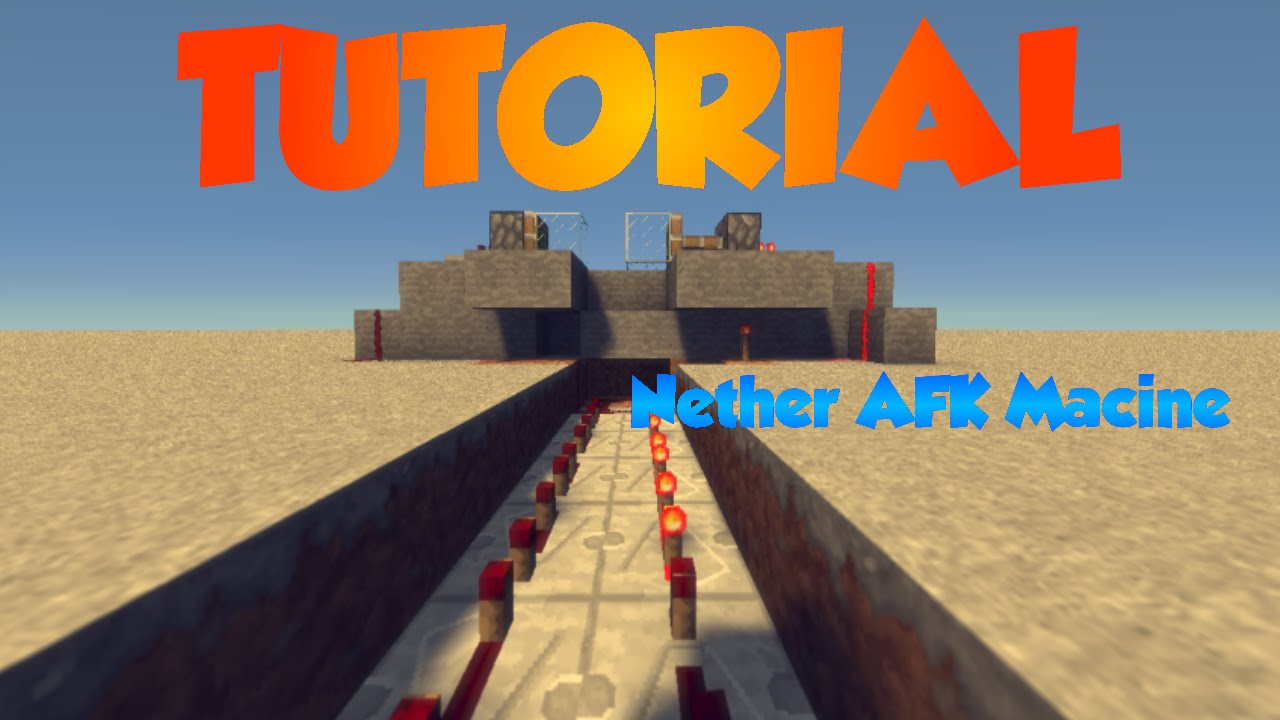 TUTORIAL/Nether AFK Pool/Machine/Works on cosmicpvp!