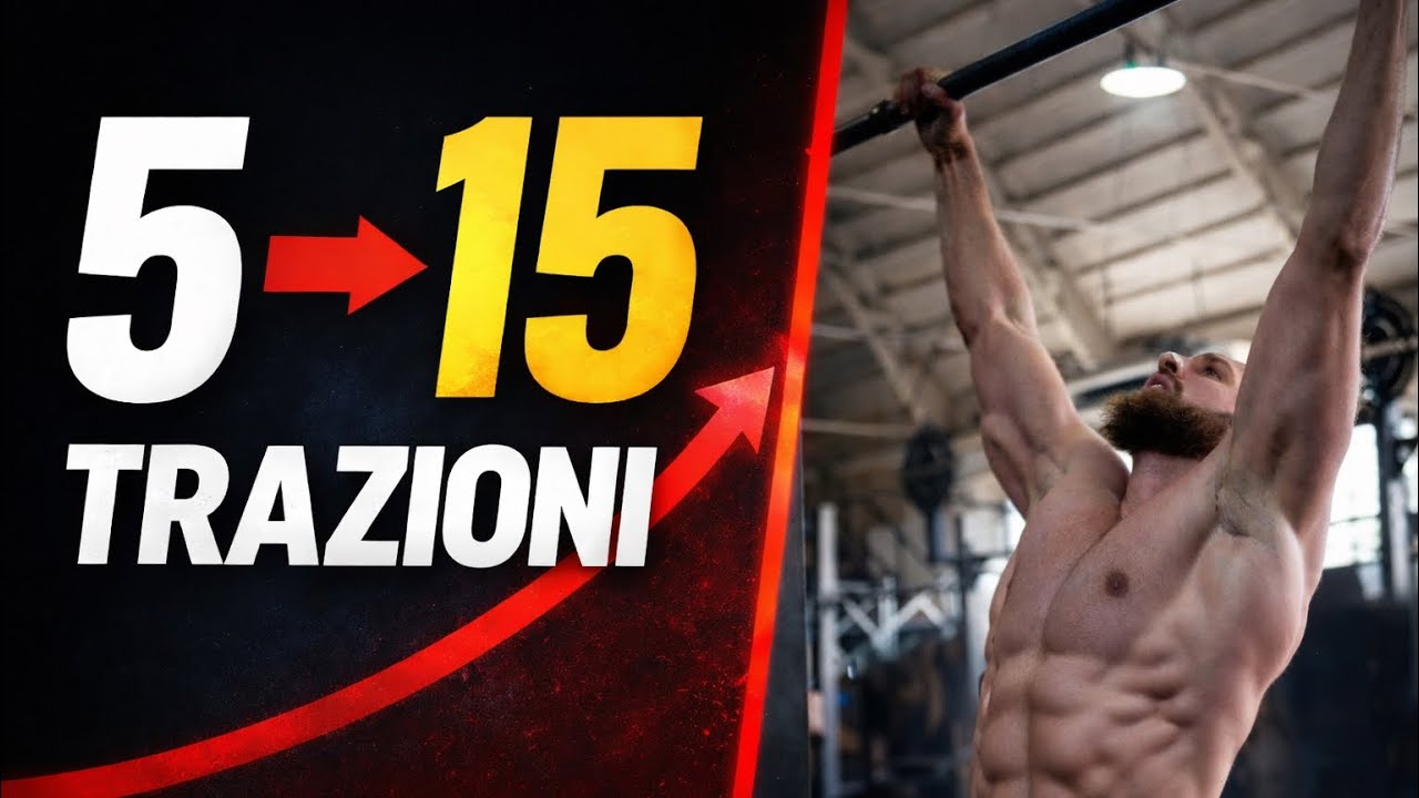 Da 5 a 15 trazioni: tecnica, metodo e piramide per aumentare le pull-up