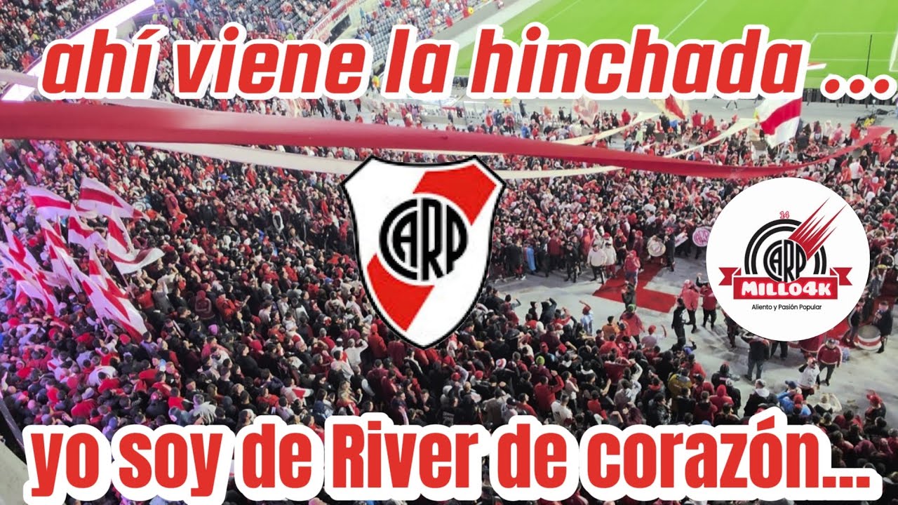 ⚪🔴⚪ AHI VIENE LA HINCHADA + YO SOY DE RIVER DE CORAZON ⚪🔴⚪ RIVER VS SAN MARTIN SAN JUAN TORNEO 2025 
