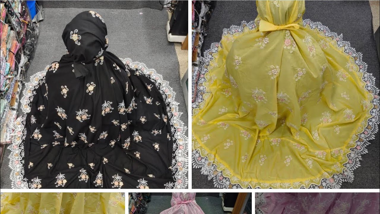 Embroidery Salat Hijab | ঈদে গিফট করার জন্য প্রিমিয়াম নামাজের হিজাব #eidgiftideas #hijab #salathijab
