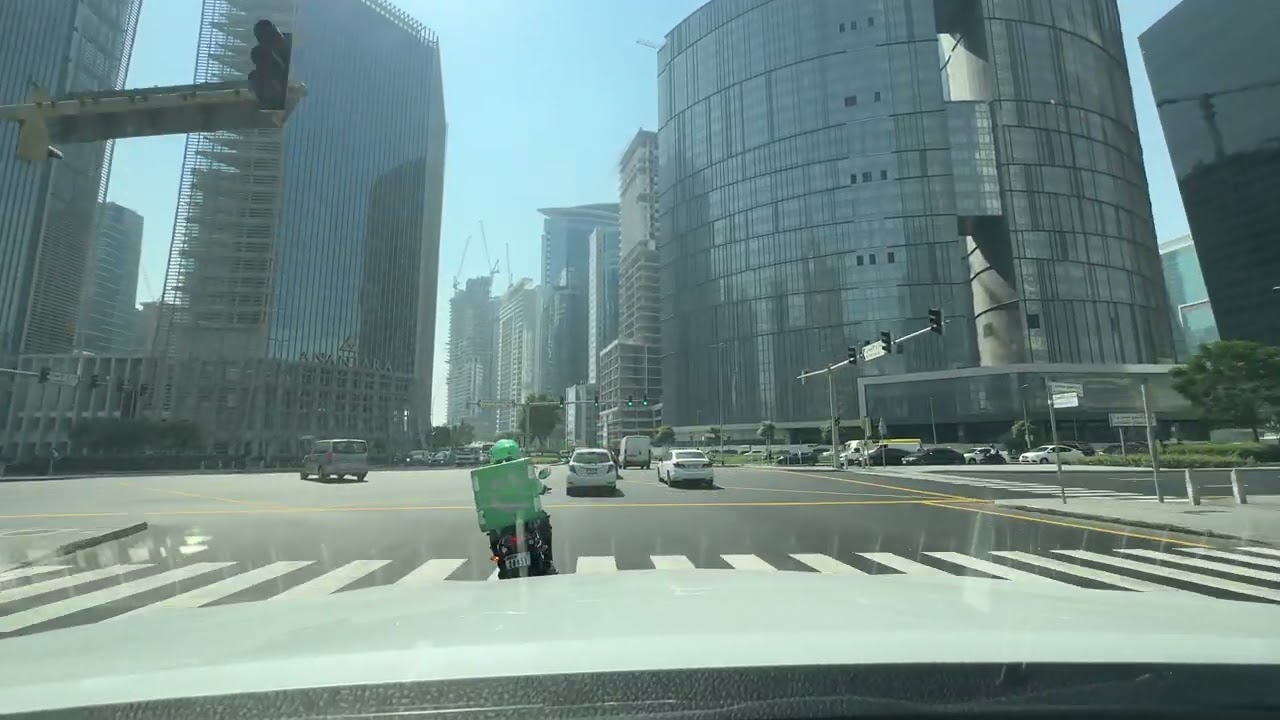 Business Bay Driving 🇦🇪Dubai 23 October 2025