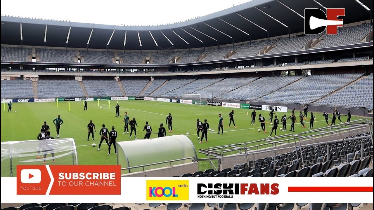 CAF Champions League | Orlando Pirates players warming-up and training