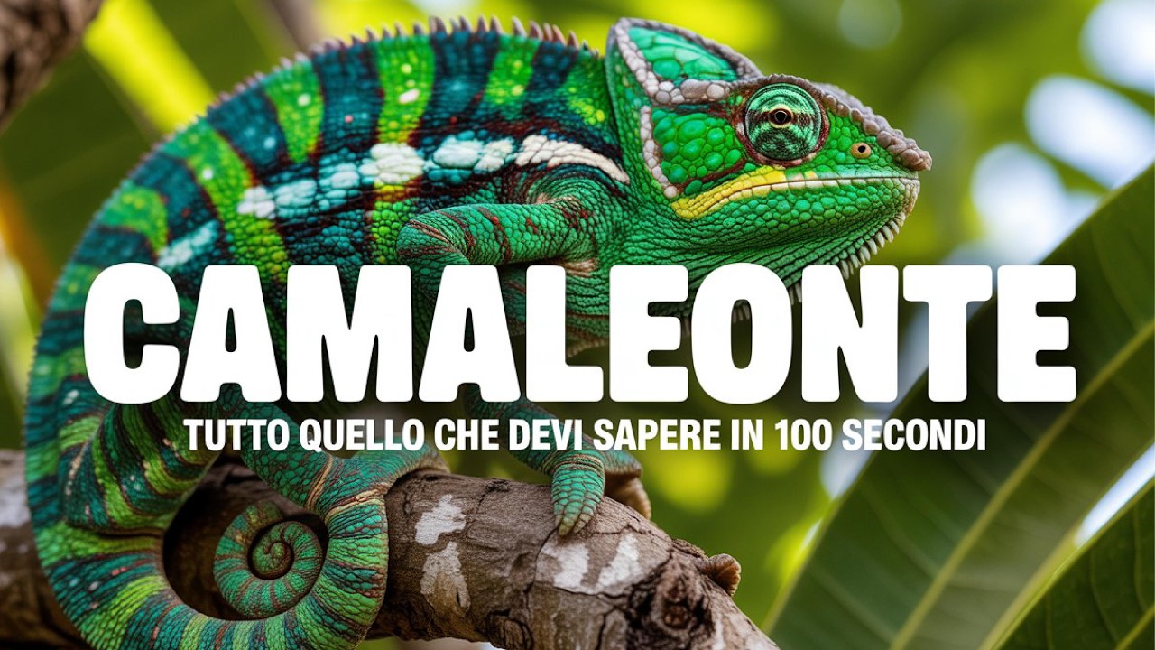 Il Camaleonte 🦎 | Curiosità e Verso per Bambini
