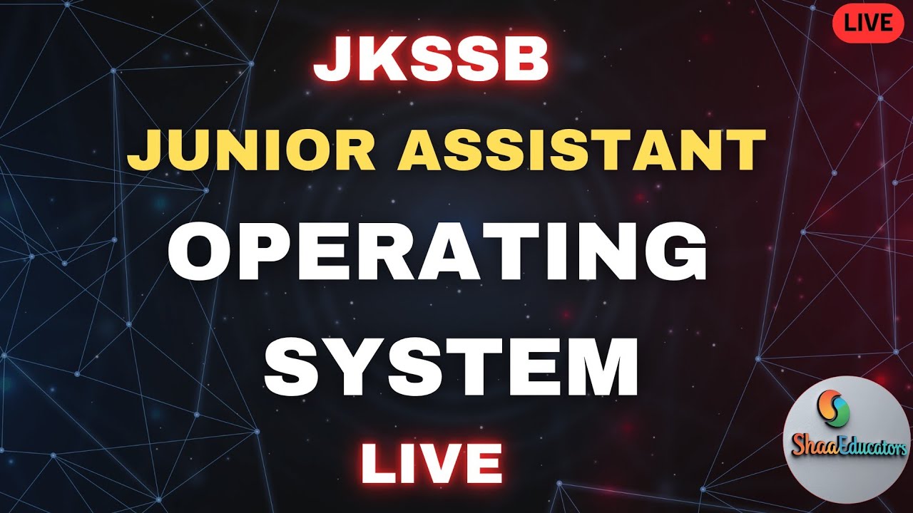 Operating System for JKSSB & SSC |  Types, Functions & MCQ 🖥️