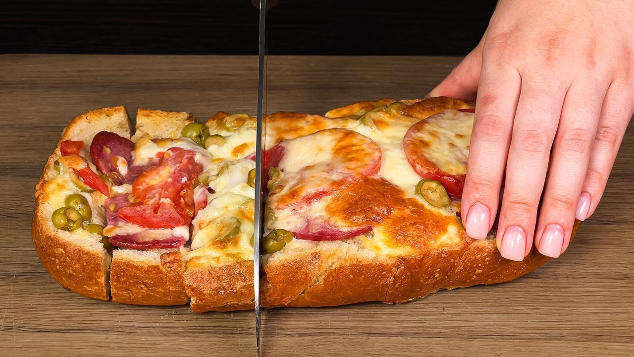 Всего 1 кусок хлеба! Вкуснее пиццы! Невероятно вкусно и быстро