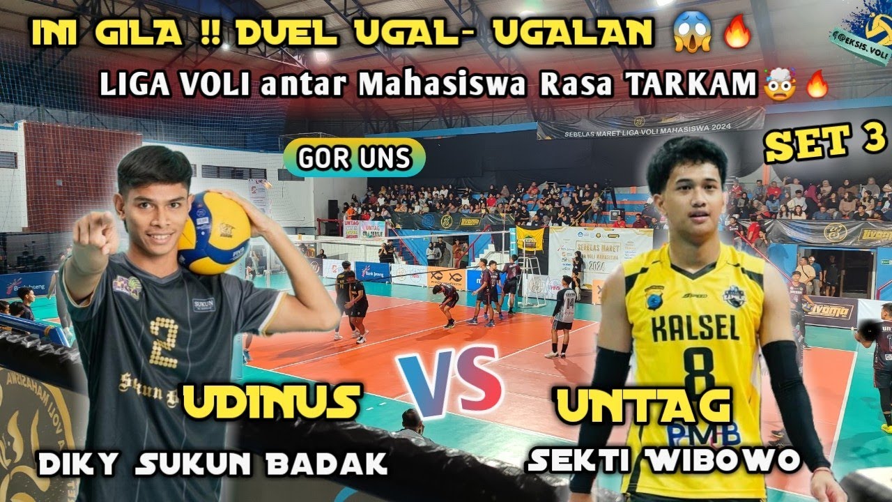 INI GILA‼️DUEL UGAL-UGALAN😱 Diky Smano 🆚  Sekti Wibowo #volleyball #volitarkam