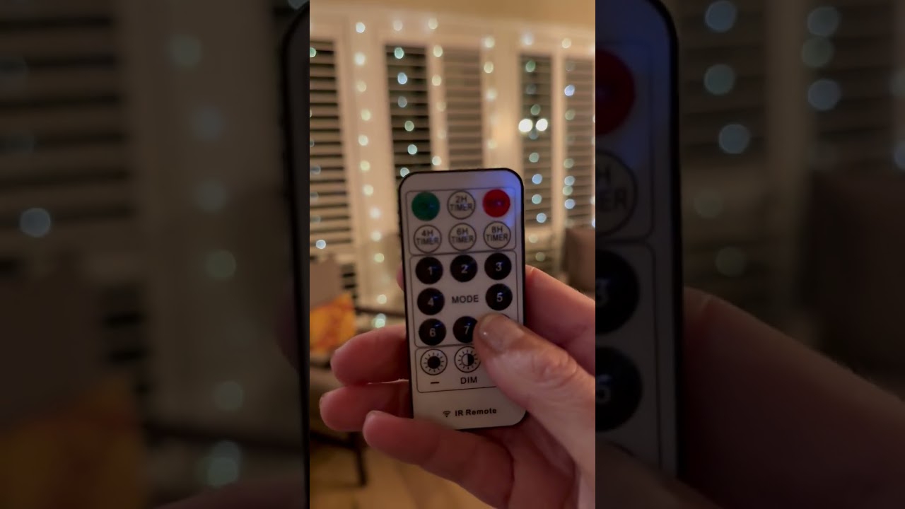 How these fairy lights look, day & night.