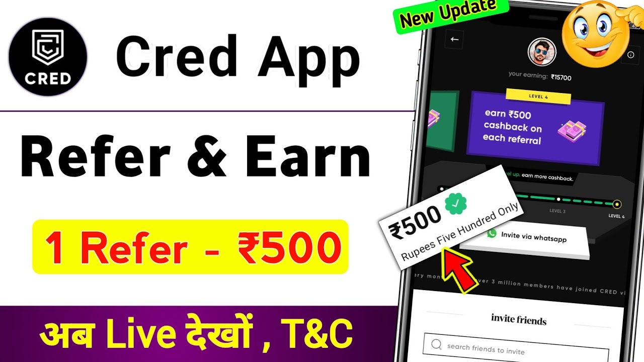 Cred app refer and earn full information / cred app refer kaise karte hai