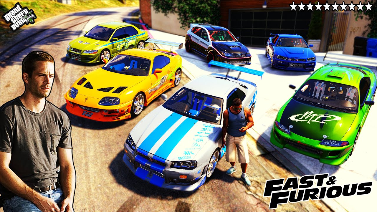 Franklin Steal Brian O'Conner Cars in GTA 5!