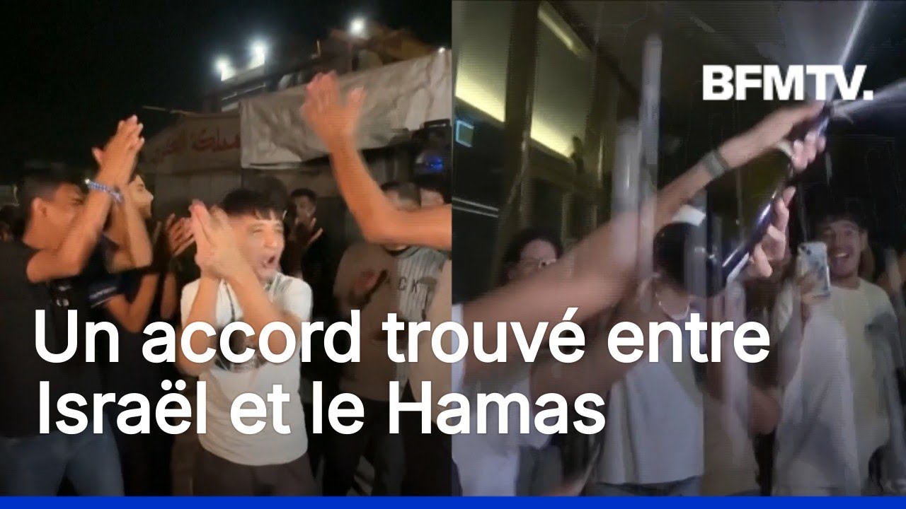 Guerre &agrave; Gaza: accord de cessez-le-feu entre Isra&euml;l et le Hamas
