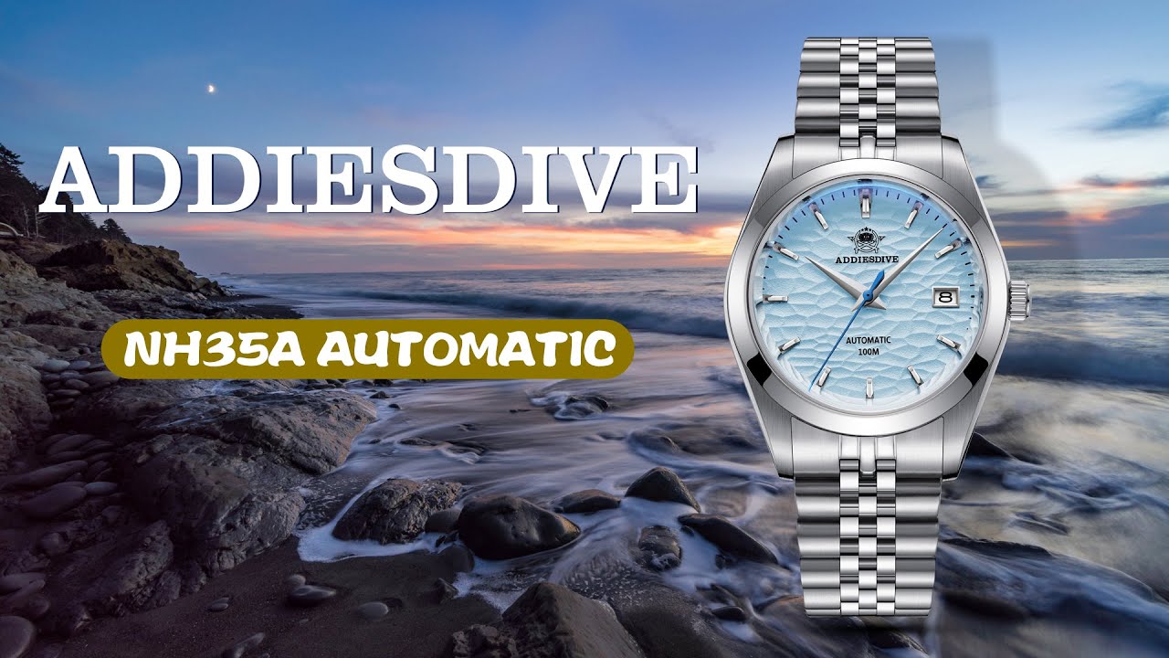 The irregular water ripple and ice blue dial design,elegant and charming.AD2118